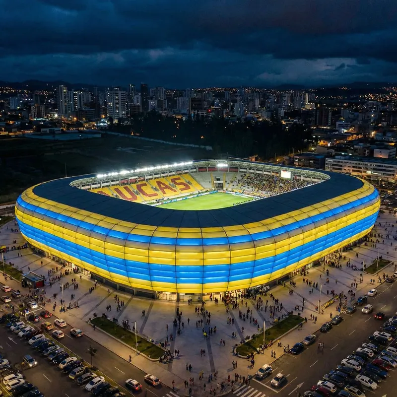 Aucas Stadium: Modern Arena in Vibrant Colors