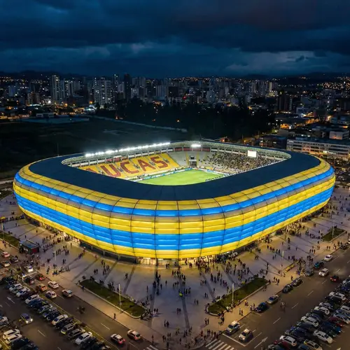 Aucas Stadium: Modern Arena in Vibrant Colors
