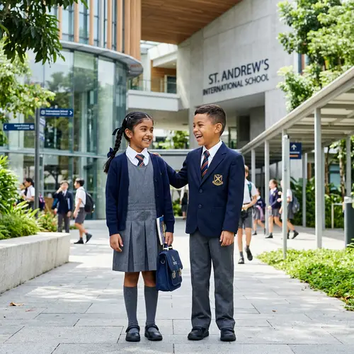 Candid School Life in International Uniforms