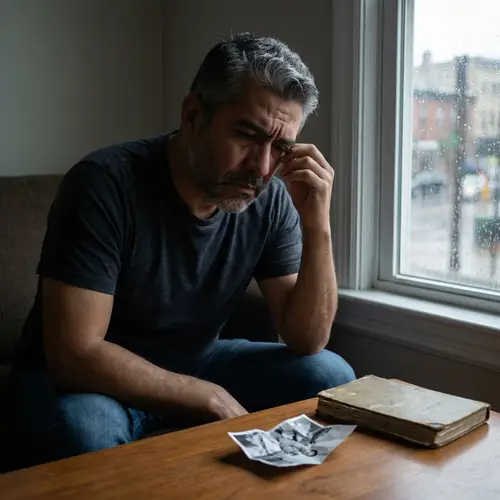 Hispanic Male Contemplating Harm to a Woman