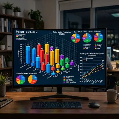 Market Penetration Data Visualization: Comprehensive 3D Graphs & Charts