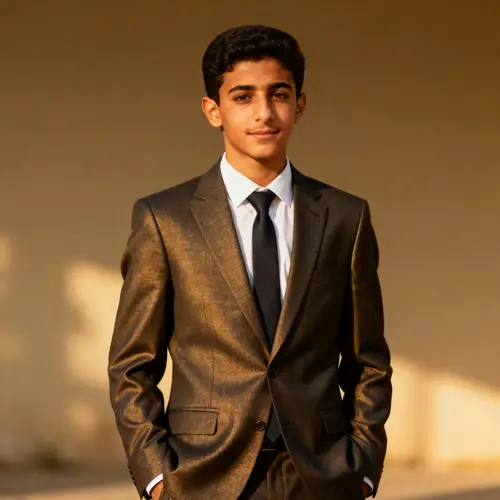 Stylish Egyptian Man in Suit - 25 Years Old