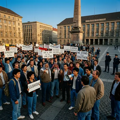 Historical Representation of a City Square, June 4, 1989