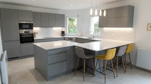 Modern Kitchen Design for Efficient Space Usage