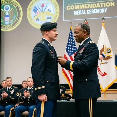 US Army Soldier Award Ceremony Recognition