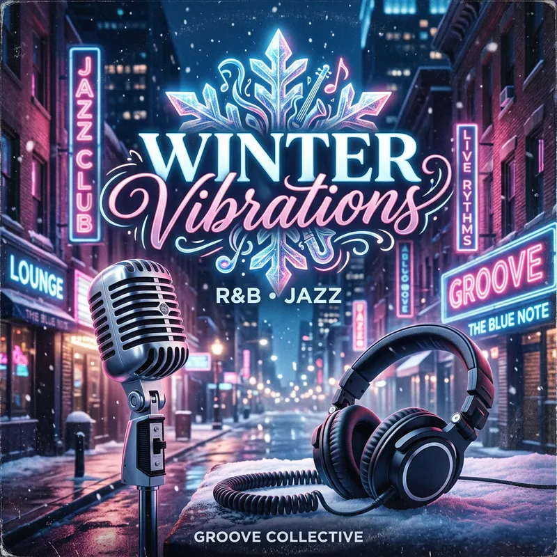 R&B & Jazz Album Cover Design | Urban Winter Vibes