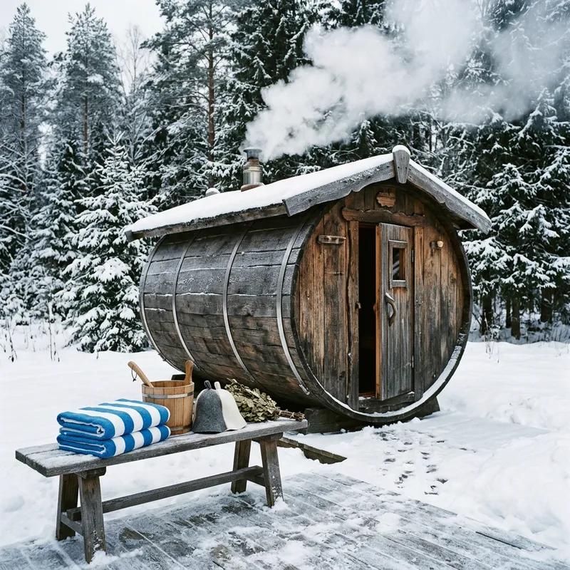 Russian Banya Barrel - Ultimate Winter Experience