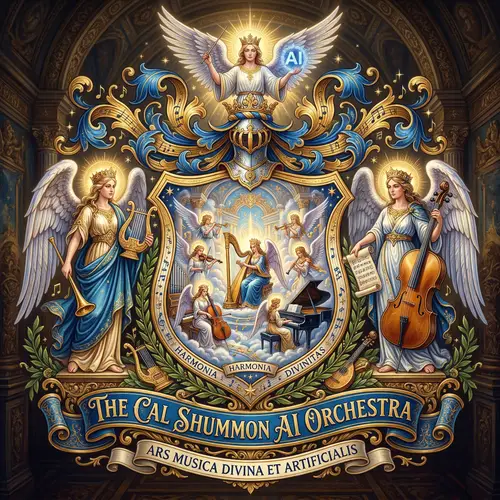 Cal Shummon AI Orchestra Coat of Arms Design