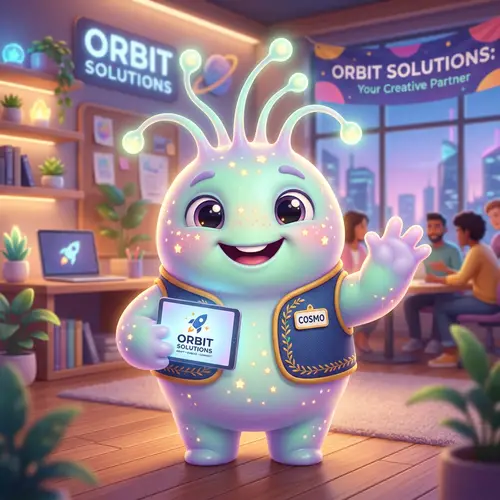 Whimsical Alien Mascot for Your Business