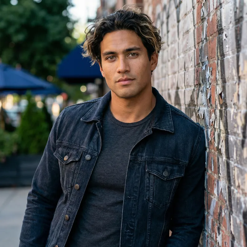 Striking Portrait of a Model Blending Cultures