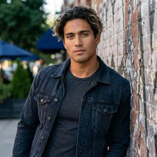 Striking Portrait of a Model Blending Cultures