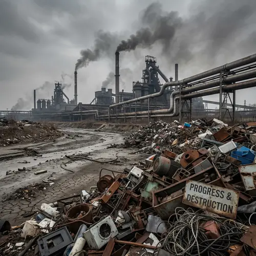 Industrial Landscape: Symbol of Progress and Destruction