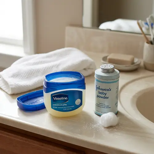 Body Powder and Vaseline for Skin Care