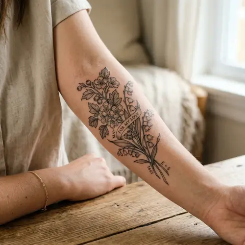 Elegant Birth Flower Tattoo Designs for All Months