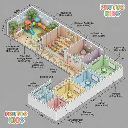 Igreja Frutos Kids Area Design & Layout
