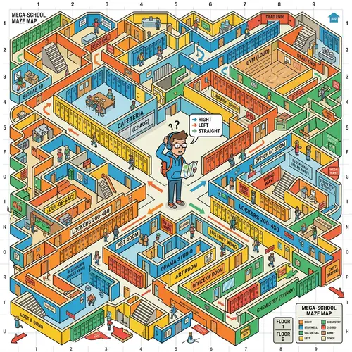 Navigate Your School: Fun Infographic Map