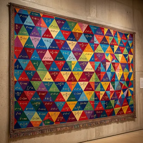 Mathematical Brilliance: Vibrant Triangle Tapestry