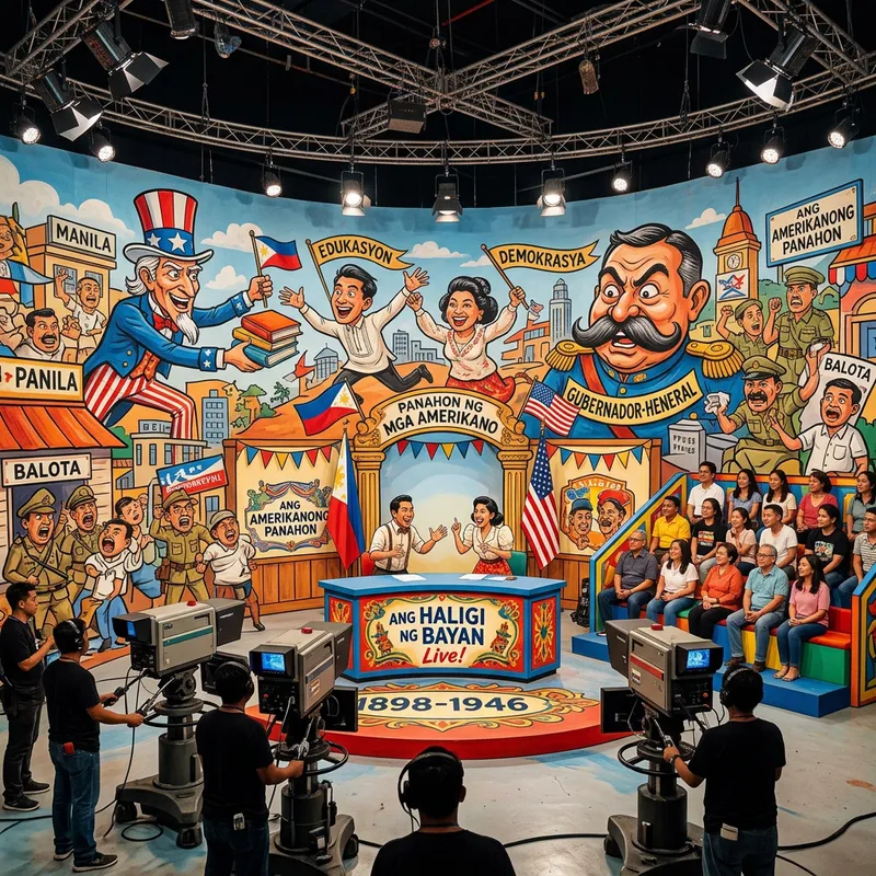 Dynamic Philippine Cartoon Studio Set | Pop Art Influence