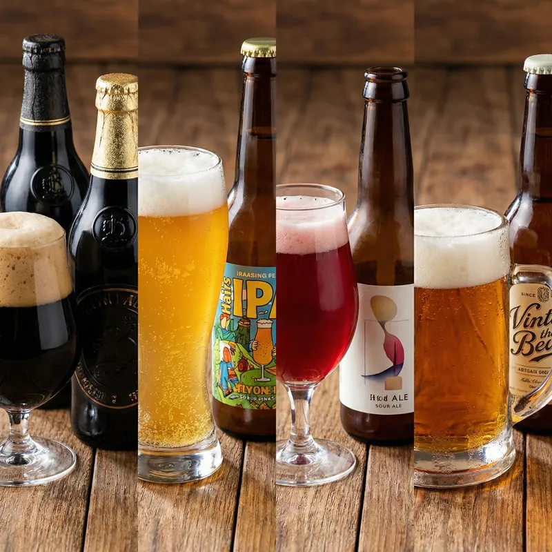 Captivating Craft Beer Collection: Stunning Image & Rich Flavors