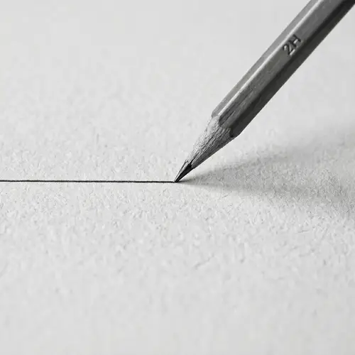 Monochrome Pencil Drawing: Detailed Black and White Sketching