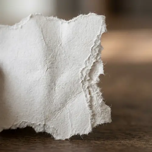 Unique Torn Paper Texture with Delicate Light and Shadow Play