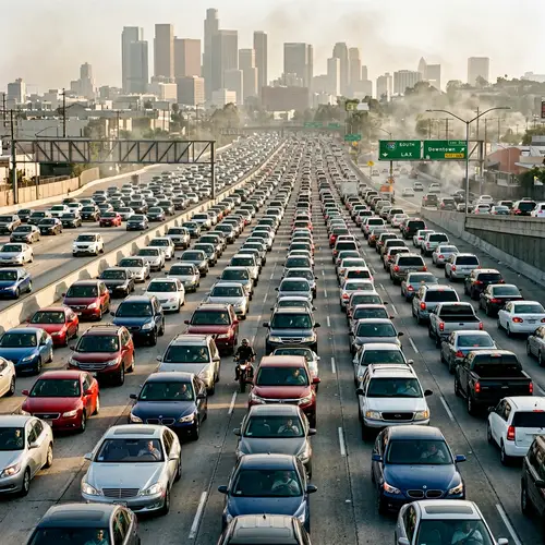Urban Congestion: Colossal Traffic Jam Gridlock