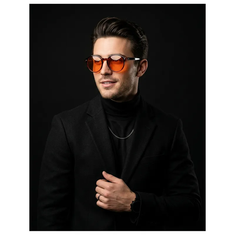 Stylish Man in Colored Sunglasses | Fashion Photo Stylish Man in Colored Sunglasses | Fashion Photo