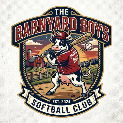 Barnyard Boys Softball Jersey Logo