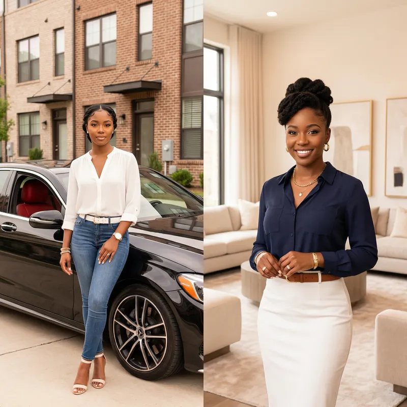 Elegant Black Women in Contemporary Settings | Beauty & Sophistication