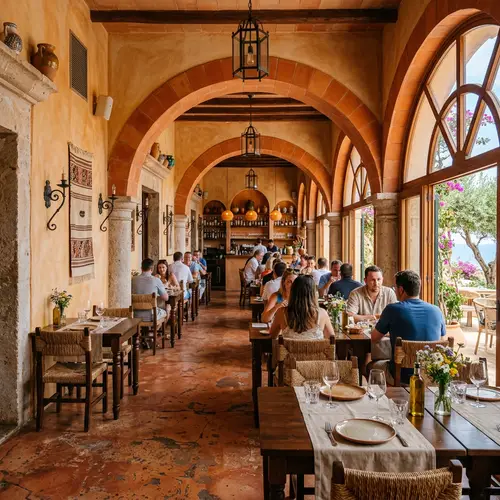 Beautiful Mediterranean Restaurant Interior Design