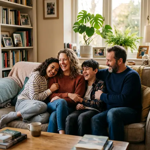 Heartwarming Family Portrait in 8k Resolution | Candid Bonds and Vibrant Colors