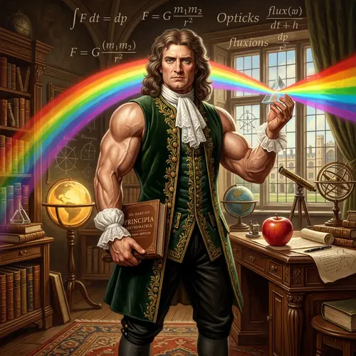 Hyper-Idealized Isaac Newton - Giga Chad Form