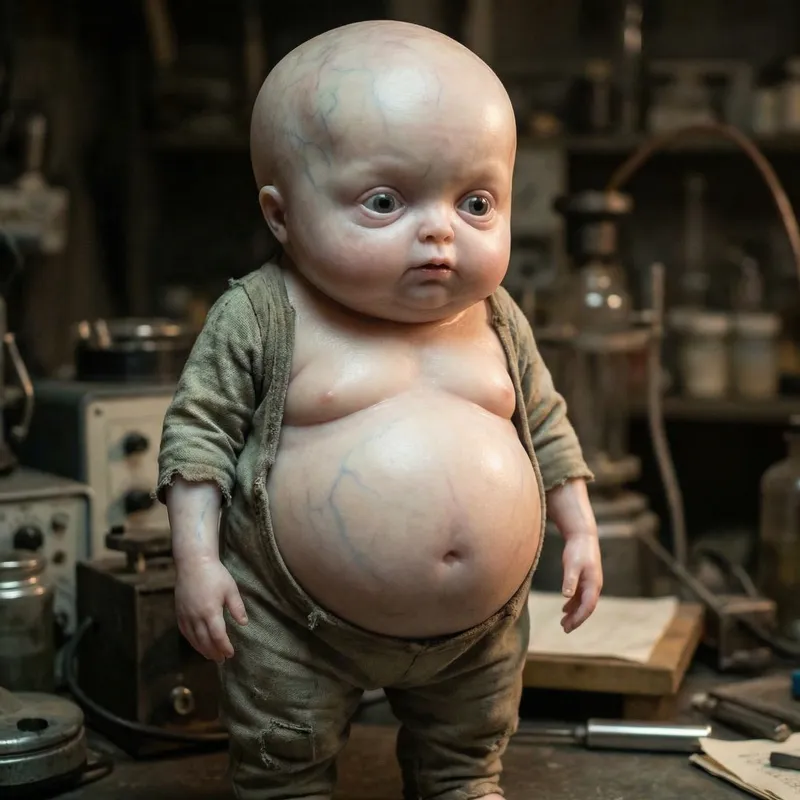 Unique Chubby Martian Dwarf Character Design