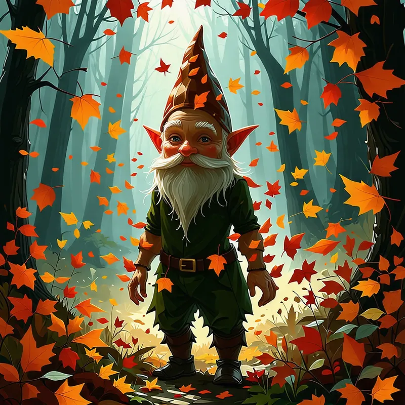 Magical Forest Gnome Art | Enchanting Fantasy Scene Magical Forest Gnome Art | Enchanting Fantasy Scene