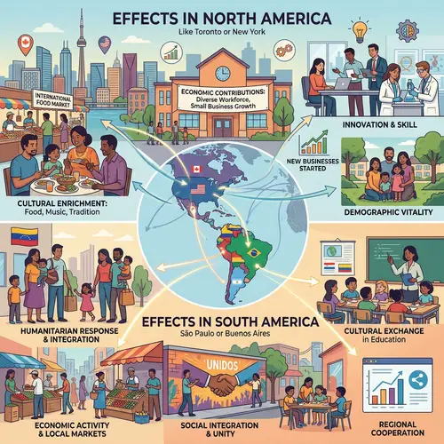 Effects of Immigration in North and South America