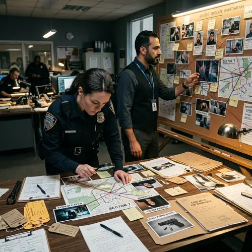 Intense Police Crime Scene Investigation