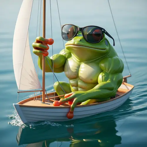 Jacked Frog Sailing in Style