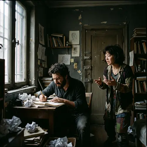 Psychopath Poet and Lunatic in Locked Room - Mysterious Atmosphere