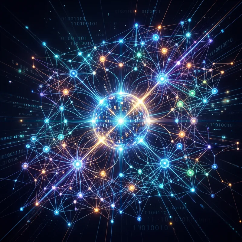 Infinite Internet Network | Main Server Sphere & Interconnected Nodes Infinite Internet Network | Main Server Sphere & Interconnected Nodes