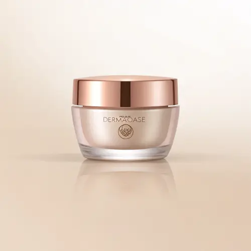 Luxurious DermaOase Cream Design in Rose Gold