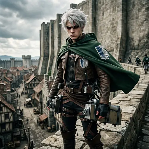 Scouts Regiment Soldier | Wings of Freedom - Ashen White Hair