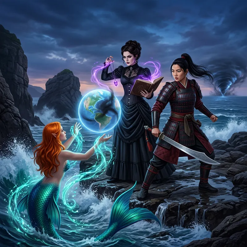 Ariel, Morticia & Mulan Save World: Uniting Forces Ariel, Morticia & Mulan Save World: Uniting Forces