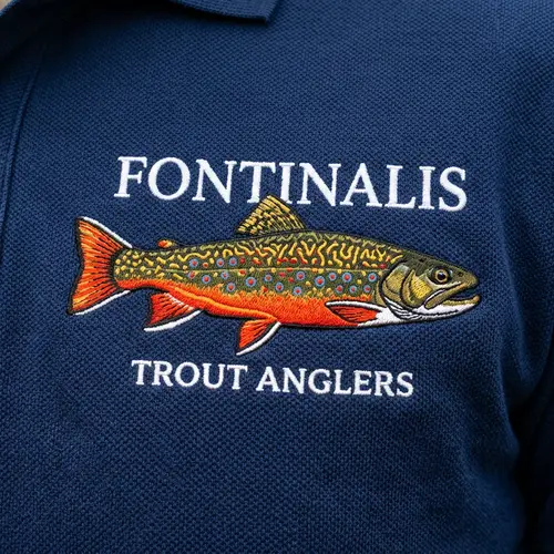 Sport Logo Design for Trout Fishing Brand