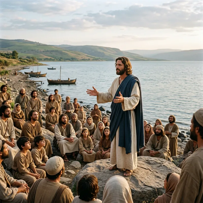 Jesus Preaching on the Galilee Sea