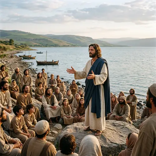 Jesus Preaching on the Galilee Sea