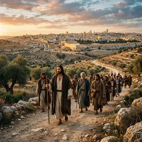Christian Artwork: The Journey Before Jerusalem