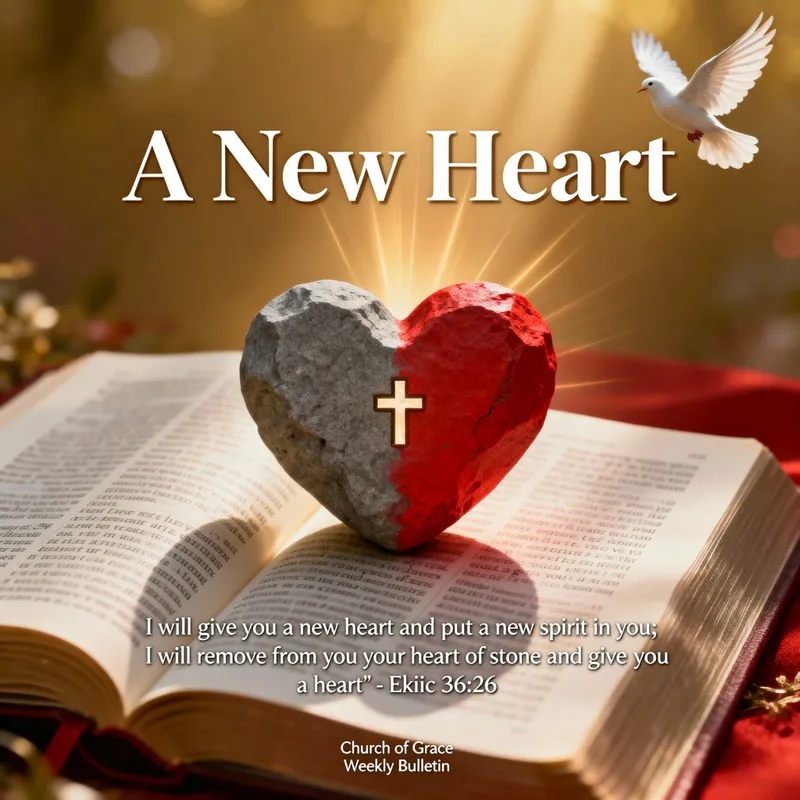 Christian Changing Heart Image for Church Bulletin