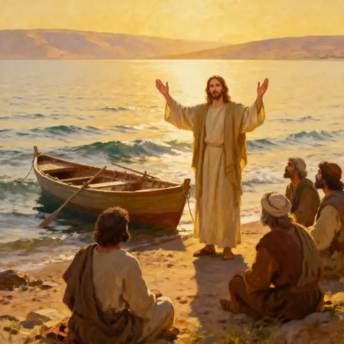 Jesus Preaching on the Galilee Sea