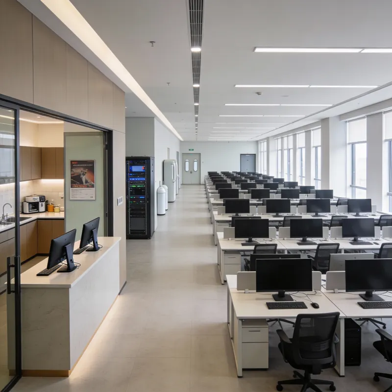 Versatile 100ft Room with Kitchen & Networking Space