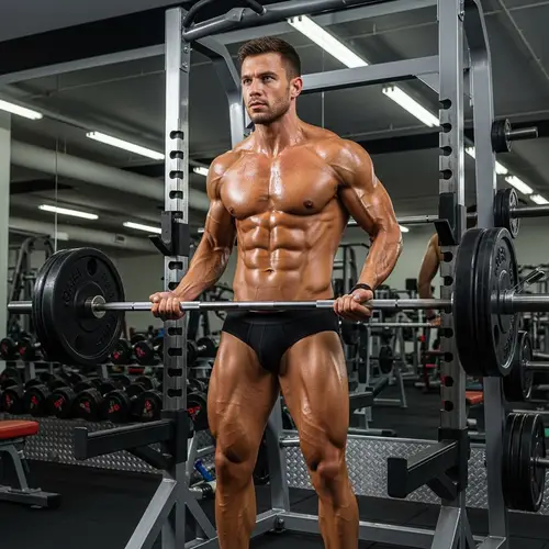 Photo Realistic Gym Image: Man in Jockstrap